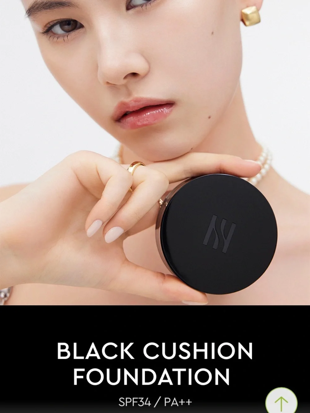 HERA Black Cushion Foundation 23N1 & Two Mini Lip Color - Black Box Gift Set NEW